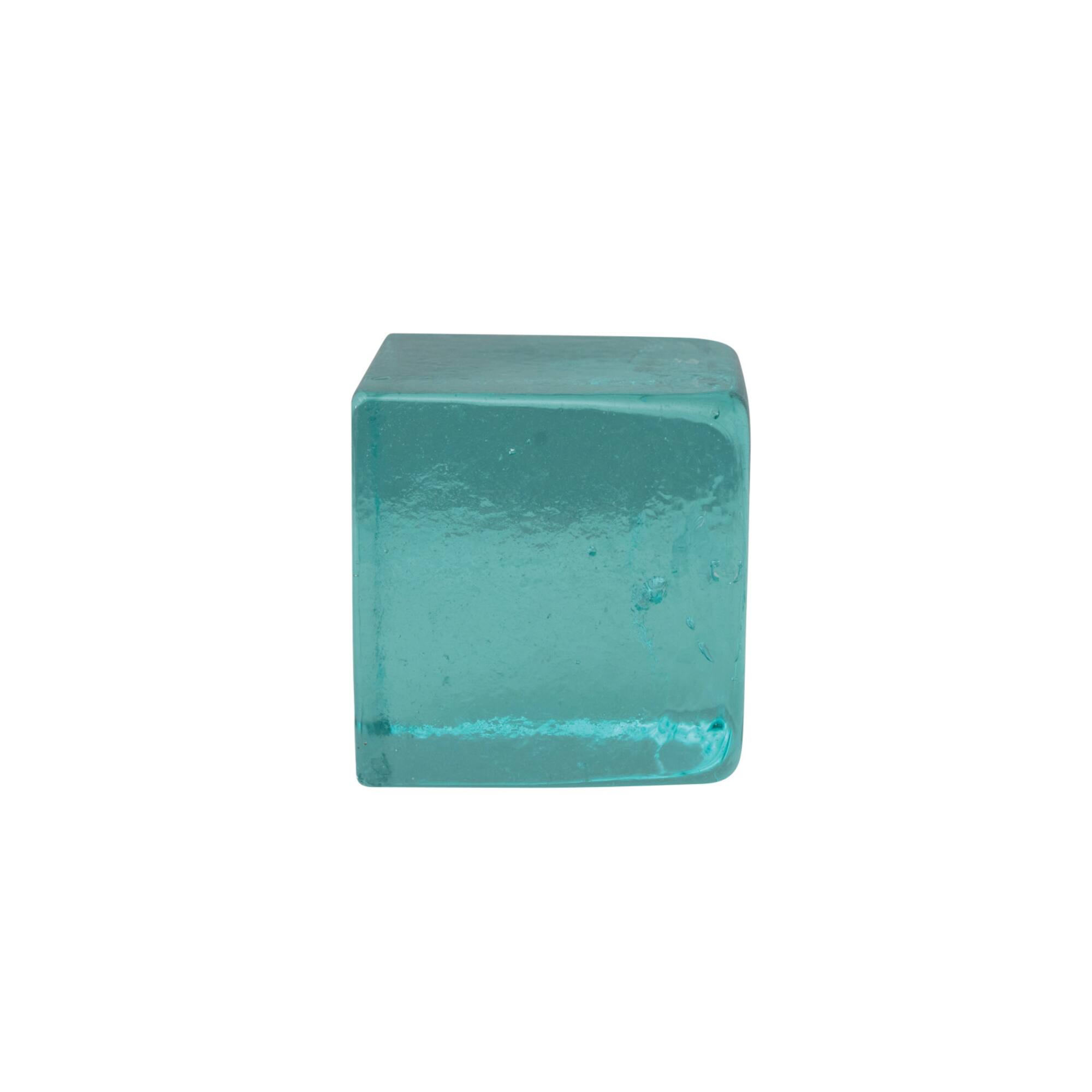 Hello Honey® 4" Glass Cube Bookend